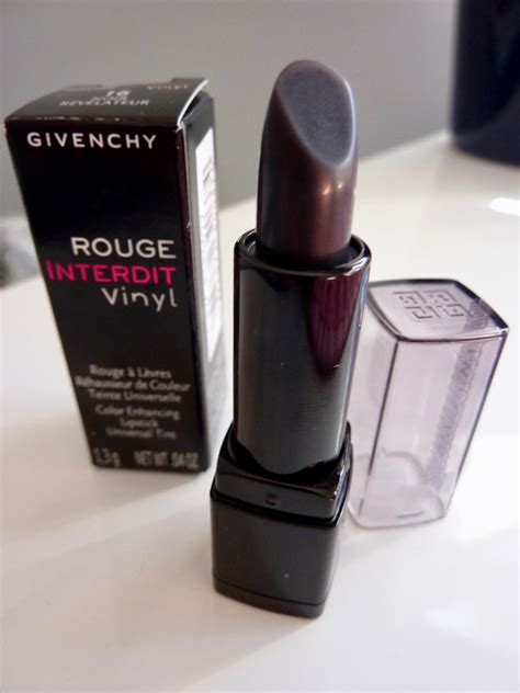 givenchy rouge interdit vinyl lipstick.